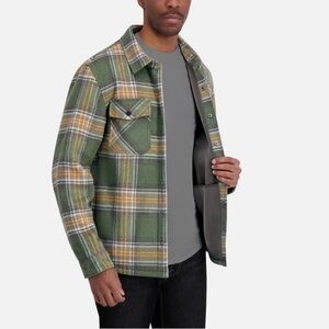 Men’s Jacket Dakine Bonded Flannel Lined Snap Shirt Jacket Shacket Plaid XL